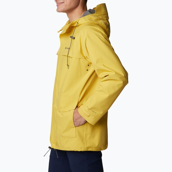 Men's Columbia Ibex II rain jacket yellow 2036921742 5