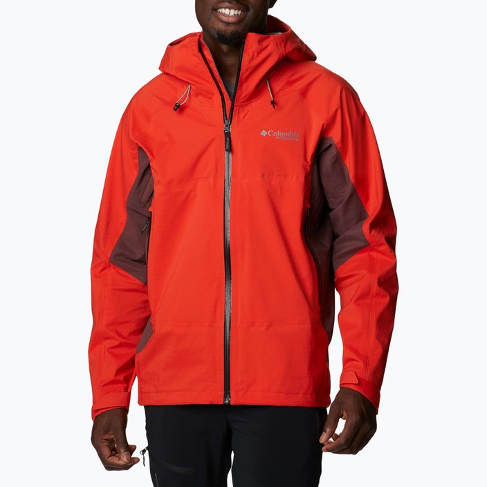 Columbia Mazama Trail men's rain jacket red 2034451 3