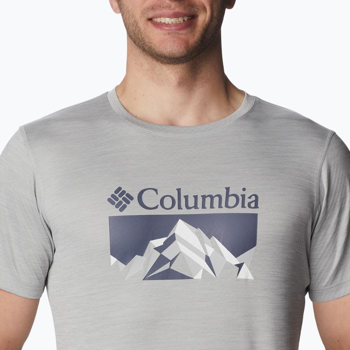Columbia Zero Rules Grph grey men's trekking shirt 1533291044 3