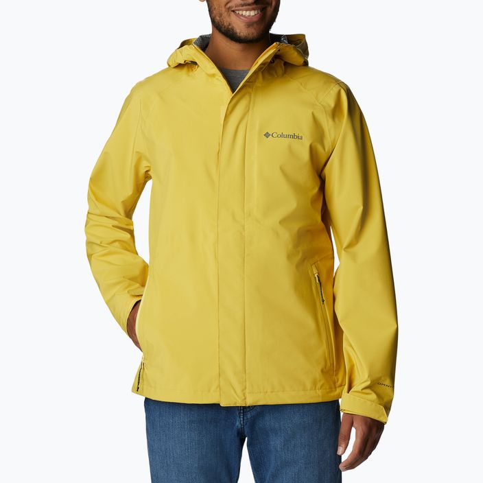 Columbia Earth Explorer men's rain jacket yellow 1988612472 6