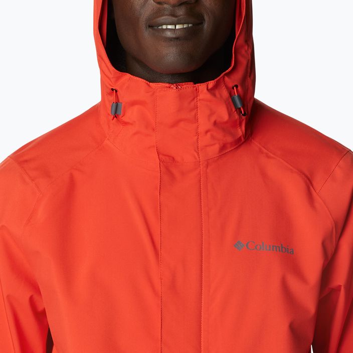 Columbia Earth Explorer men's rain jacket orange 1988612 8
