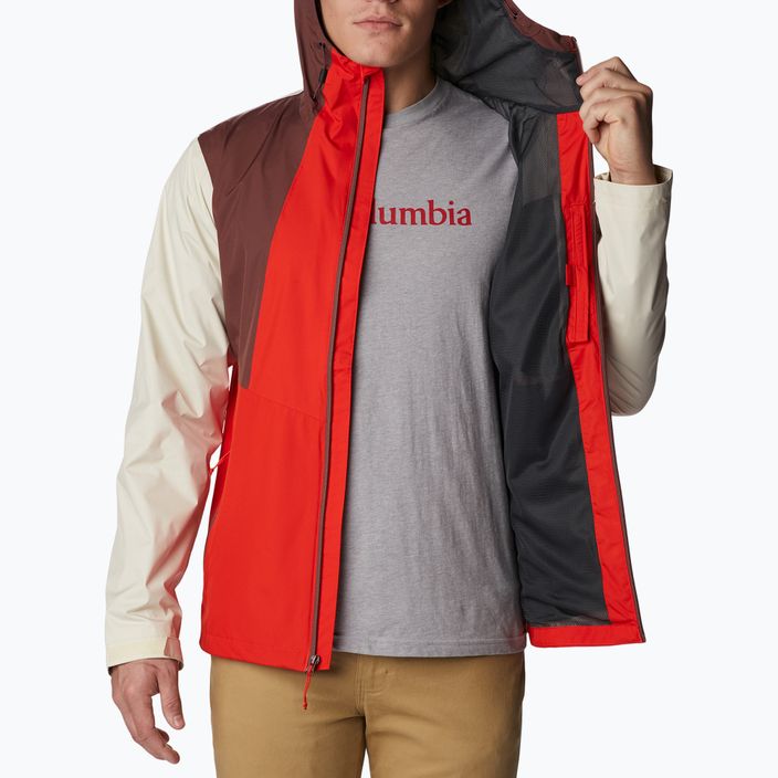 Columbia Inner Limits II men's rain jacket red-beige 1893991839 5