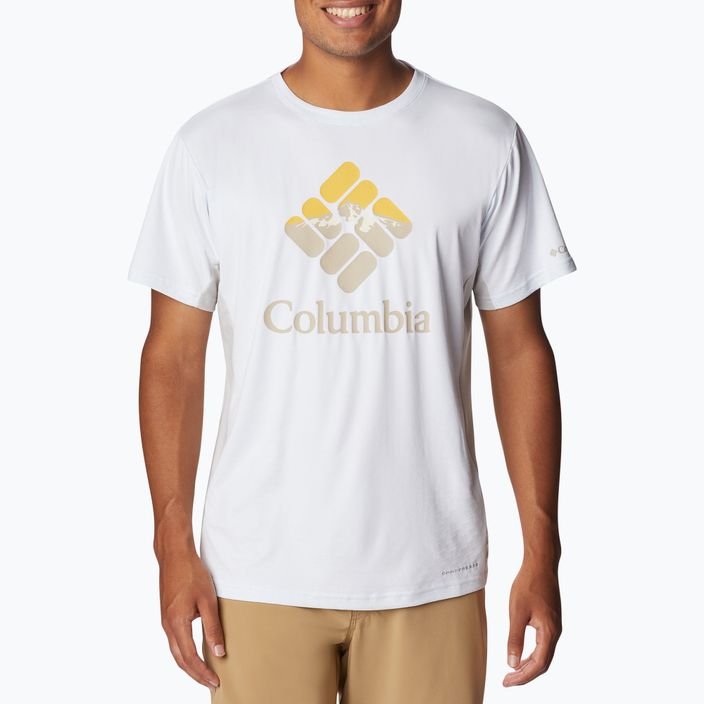 Columbia Zero Ice Cirro-Cool Graphic men's trekking shirt white 1990463