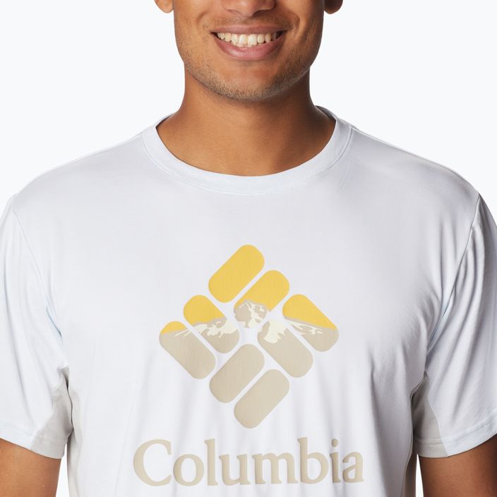 Columbia Zero Ice Cirro-Cool Graphic men's trekking shirt white 1990463 4