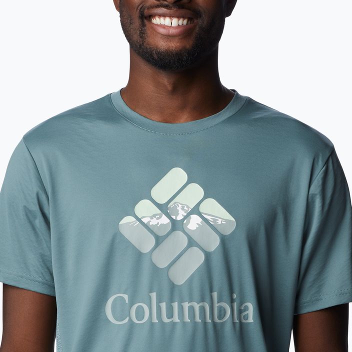 Columbia Zero Ice men's trekking shirt Cirro-Cool Graphic grey 1990463 4