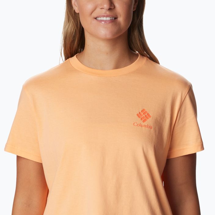 Columbia women's North Cascades Cropped orange trekking shirt 1930051826 4