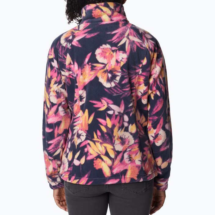 Columbia women's fleece sweatshirt Benton Springs Printed Fleece pink and navy 2021771 2