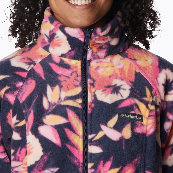 Columbia women's fleece sweatshirt Benton Springs Printed Fleece pink and navy 2021771 5