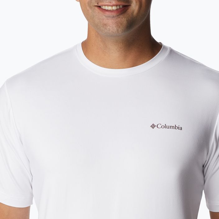 Columbia Tech Trail Graphic men's trekking shirt white 1930802 4