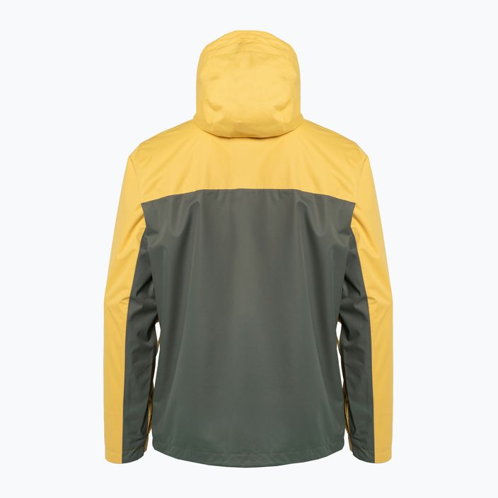 Columbia men's Hikebound rain jacket yellow-green 1988621 2