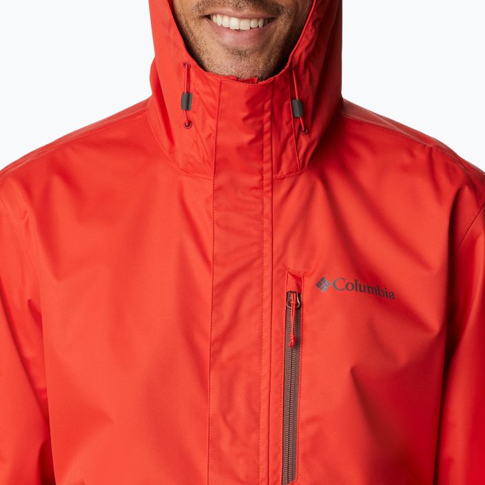 Columbia men's Hikebound rain jacket red 1988621839 9