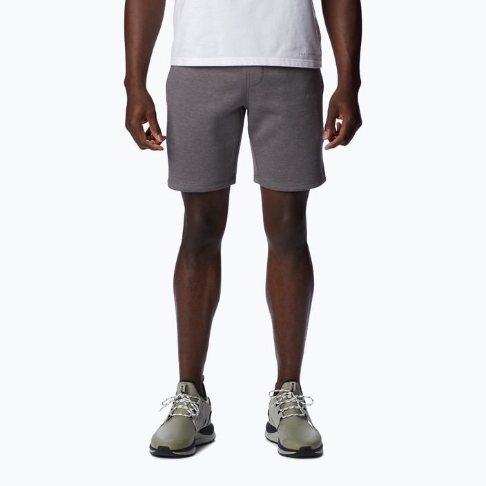 Men's Columbia Logo Fleece grey trekking shorts 1884601023