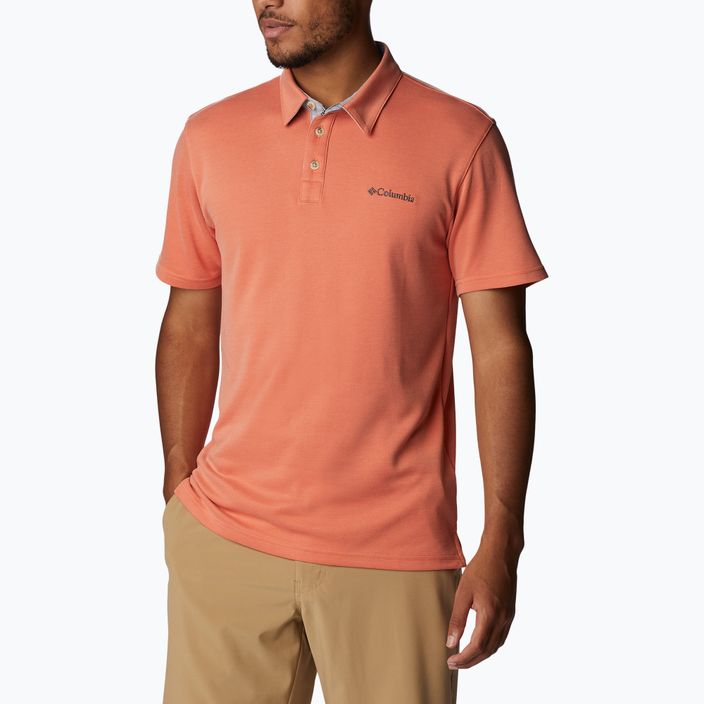 Columbia Nelson Point men's polo shirt orange 1772721849 3
