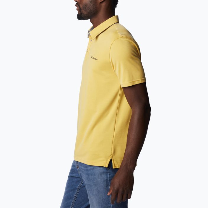 Columbia Nelson Point men's polo shirt yellow 1772721742 3