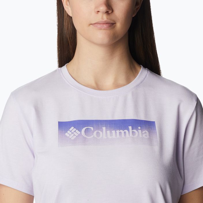 Women's trekking shirt Columbia Sun Trek Graphic purple 1931753569 5