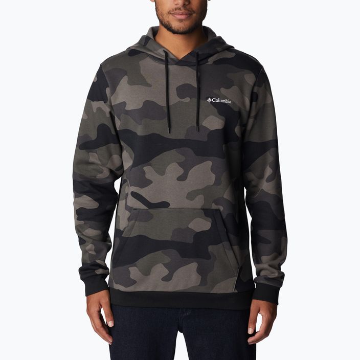 Men's trekking sweatshirt Columbia Logo Printed black mod camo 1911652016