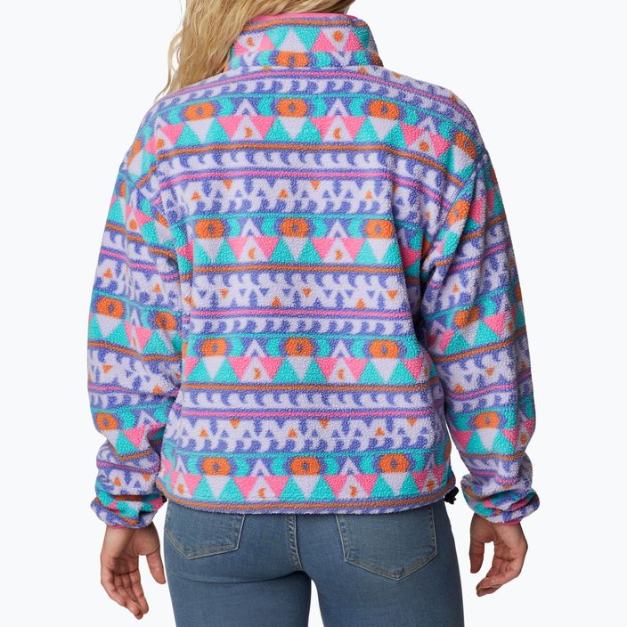 Columbia women's Helvetia Cropped Half Snap fleece sweatshirt purple 2014561 2