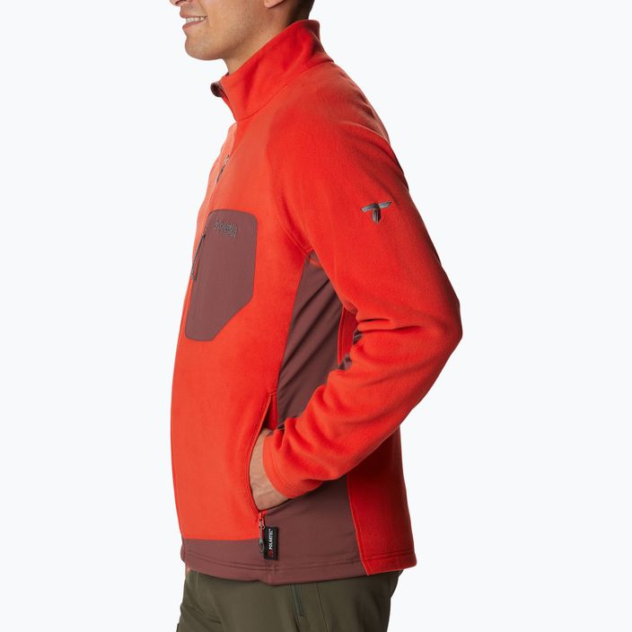 Columbia men's Titan Pass 2.0 II fleece sweatshirt red 1866422839 4