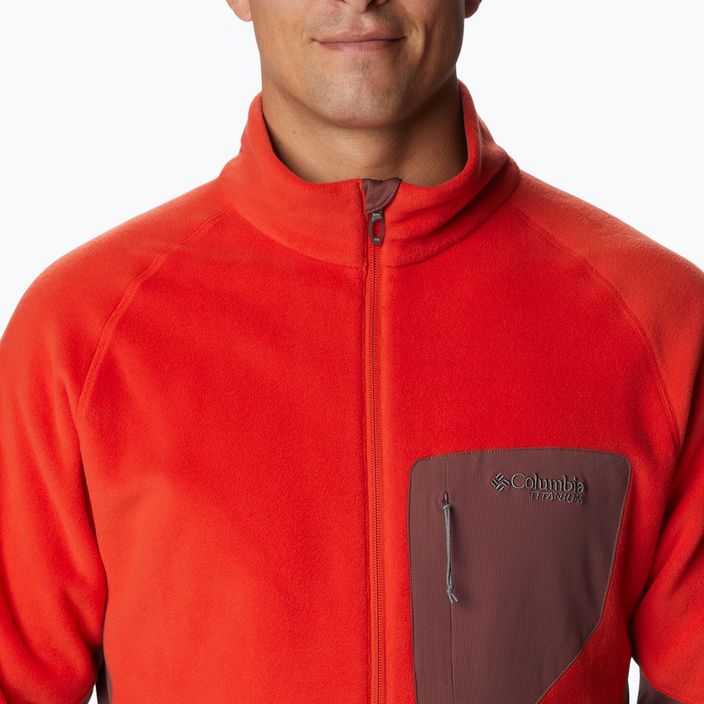Columbia men's Titan Pass 2.0 II fleece sweatshirt red 1866422839 5