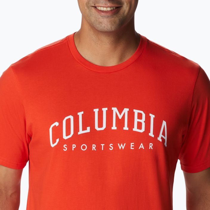 Columbia Rockaway River Graphic men's trekking shirt red 2022181 5