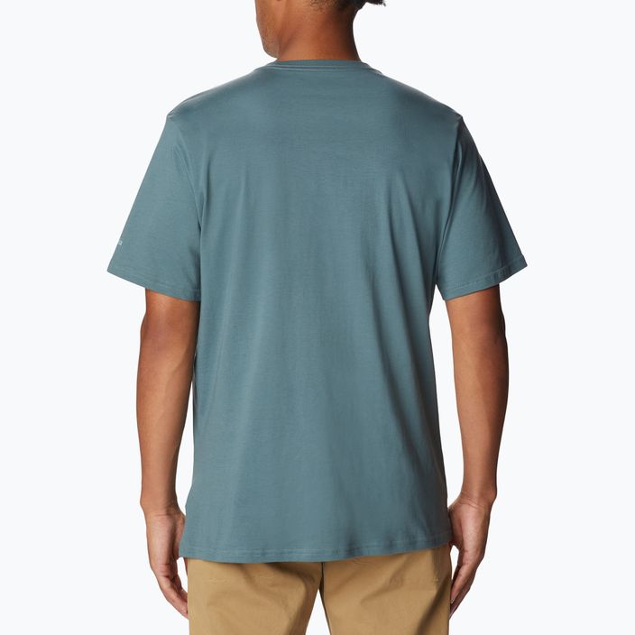 Columbia Rockaway River Graphic men's trekking shirt green 2022181 2