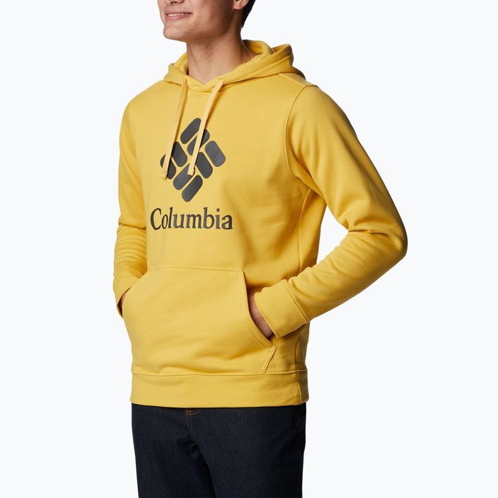 Columbia Trek Hoodie men's trekking sweatshirt yellow 1957913 3