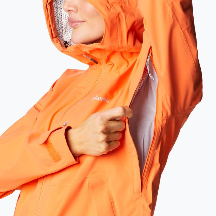 Columbia women's Omni-Tech Ampli-Dry rain jacket orange 1938973853 11