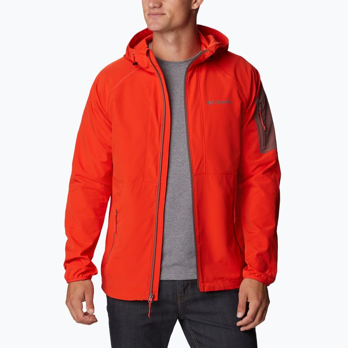 Men's Columbia Tall Heights Hooded Softshell Jacket Red 1975591839 6