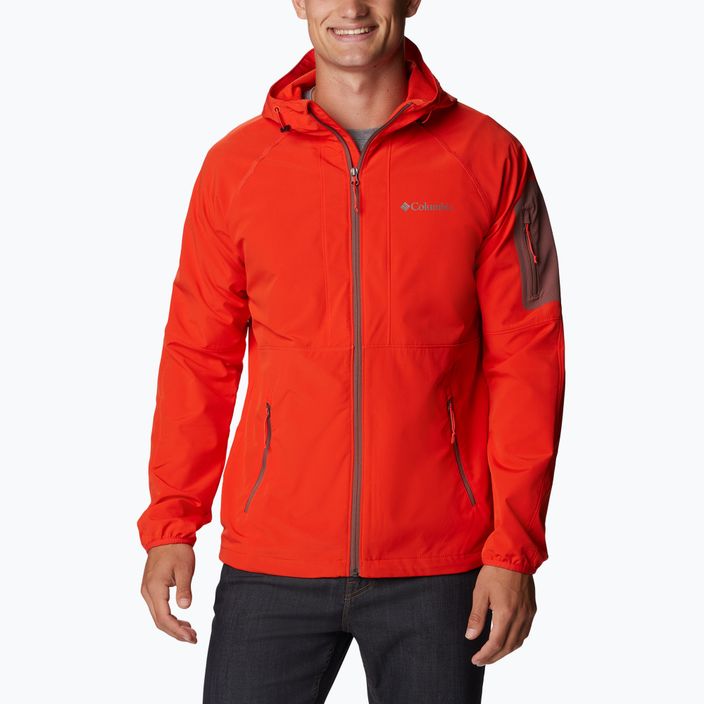 Men's Columbia Tall Heights Hooded Softshell Jacket Red 1975591839 8