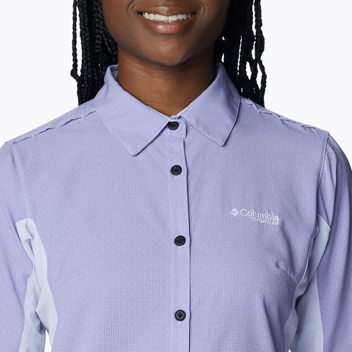 Columbia women's Titan Pass Irico purple shirt 1991941568 4