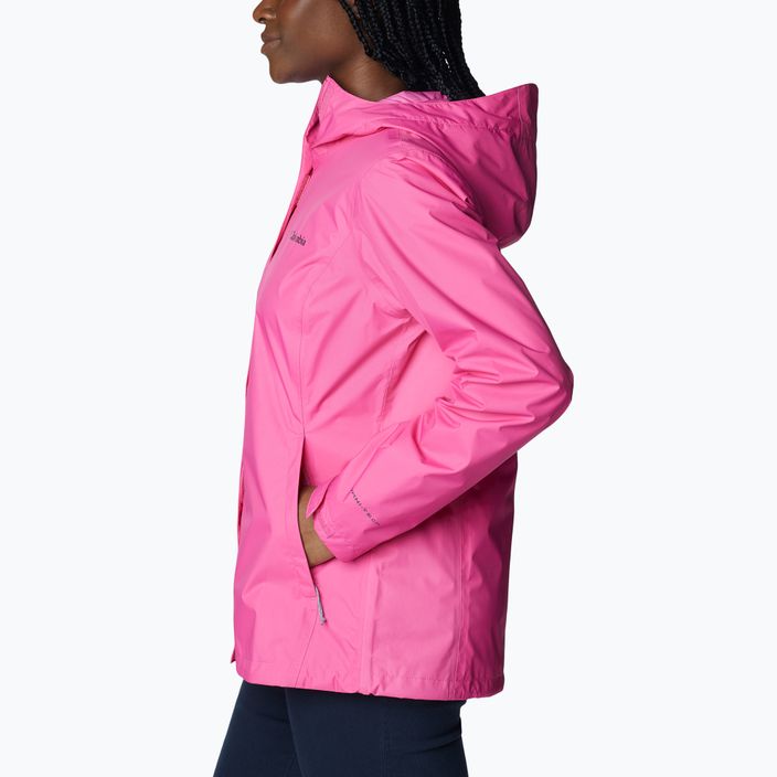 Columbia Arcadia II women's rain jacket pink 1534115656 5
