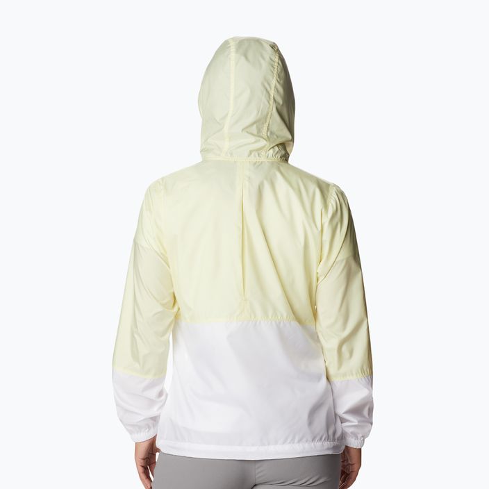 Columbia Flash Forward women's wind jacket yellow and white 1585911713 2