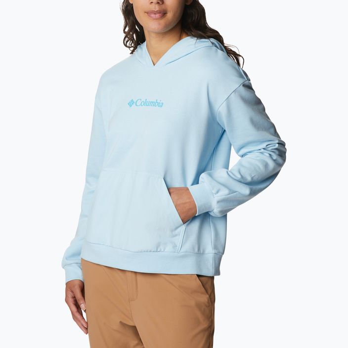 Women's trekking sweatshirt Columbia Logo III French Terry blue 2032871490