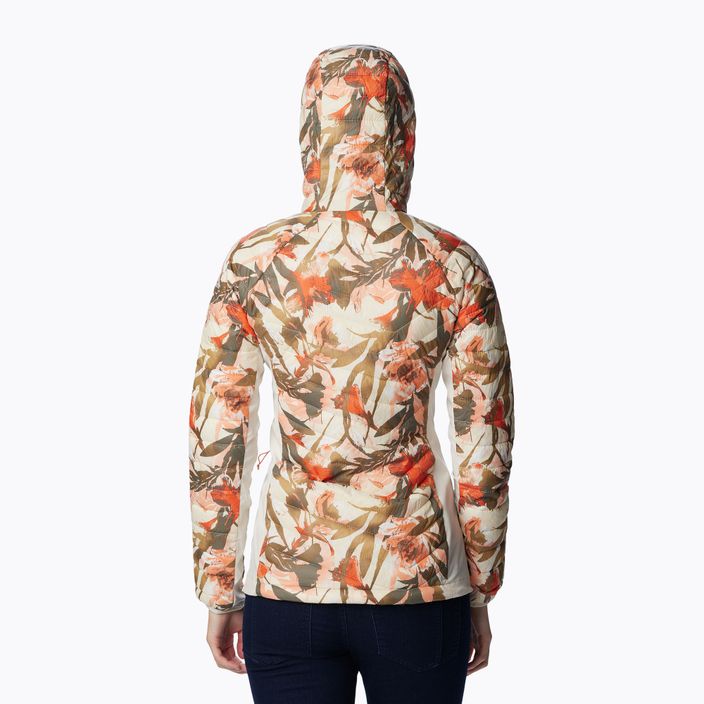 Columbia Powder Pass Hooded chalk floriculture print women's hybrid jacket 1773211191 2