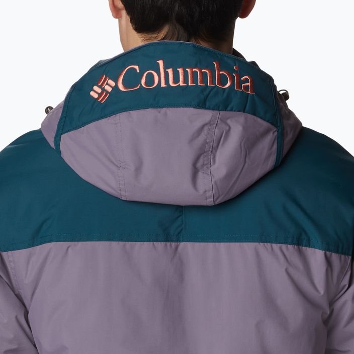 Men's Columbia Challenger Pullover down jacket granite purple/night wave 8