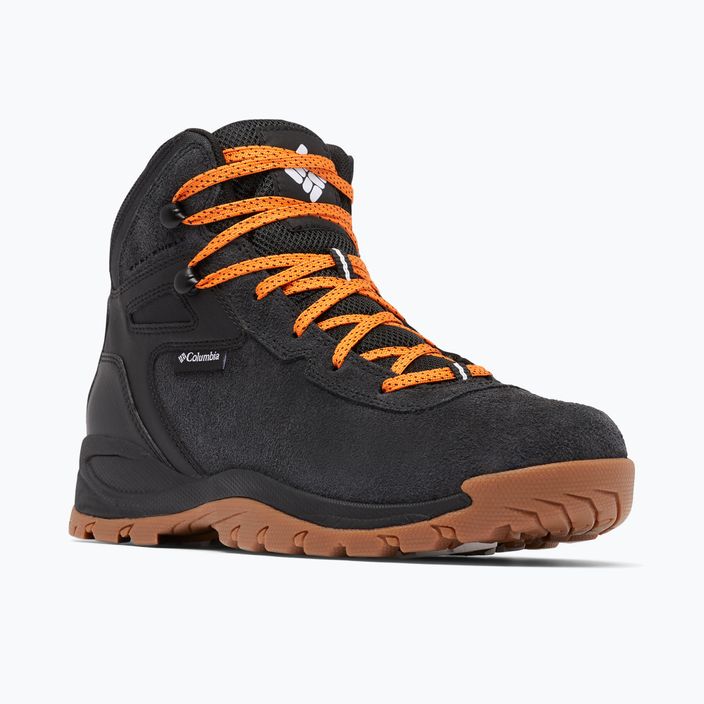 Columbia Newton Ridge BC men's hiking boots black/bright orange 10