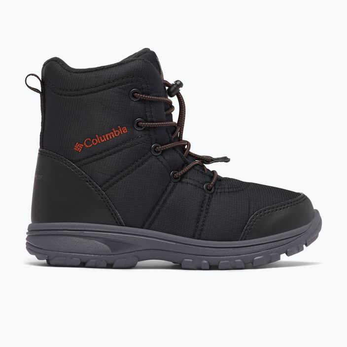 Columbia FAIRBANKS Omni-Heat Youth trekking boots black/warp red 12