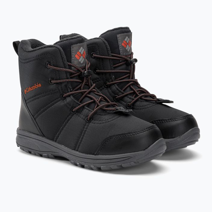 Columbia FAIRBANKS Omni-Heat Youth trekking boots black/warp red 4