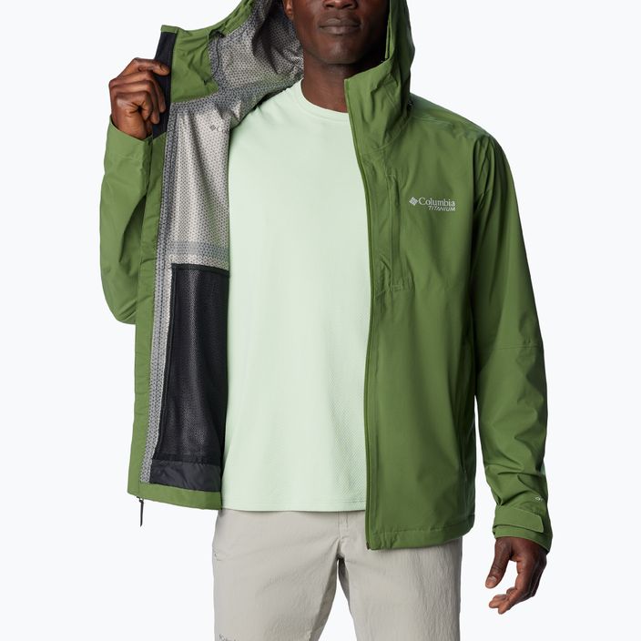 Men's Columbia Ampli-Dry II Shell canteen rain jacket 7