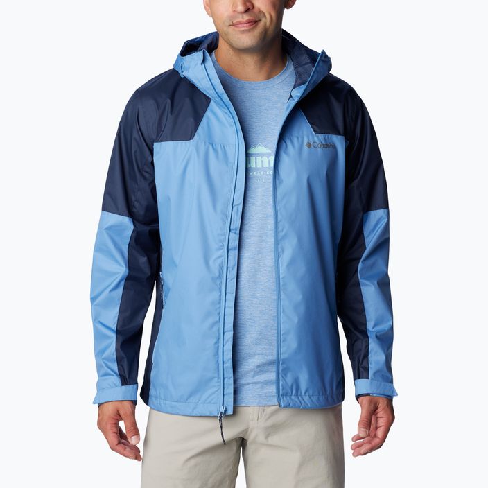 Columbia Inner Limits III men's rain jacket skyler/collegiate navy 2