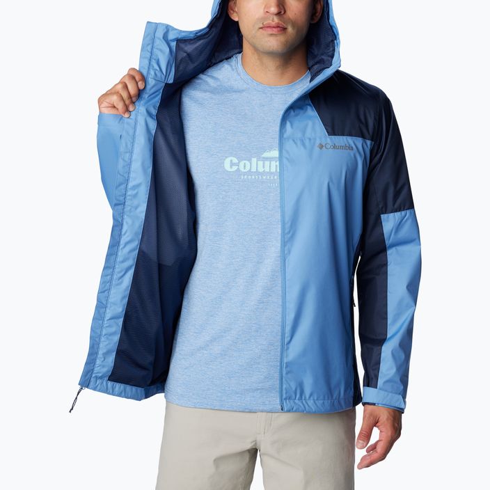 Columbia Inner Limits III men's rain jacket skyler/collegiate navy 5