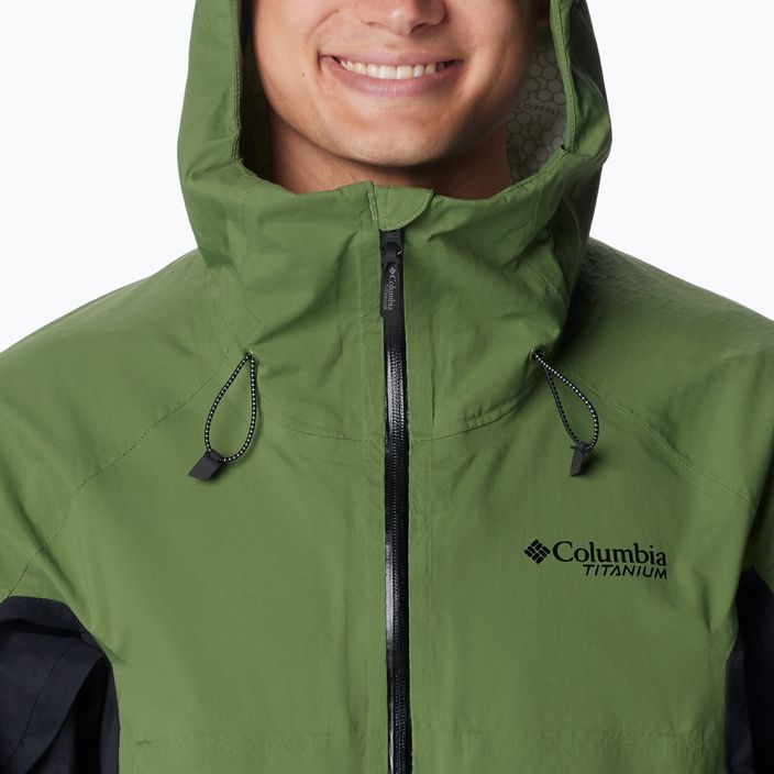 Columbia Mazama Trail men's rain jacket canteen/black 7