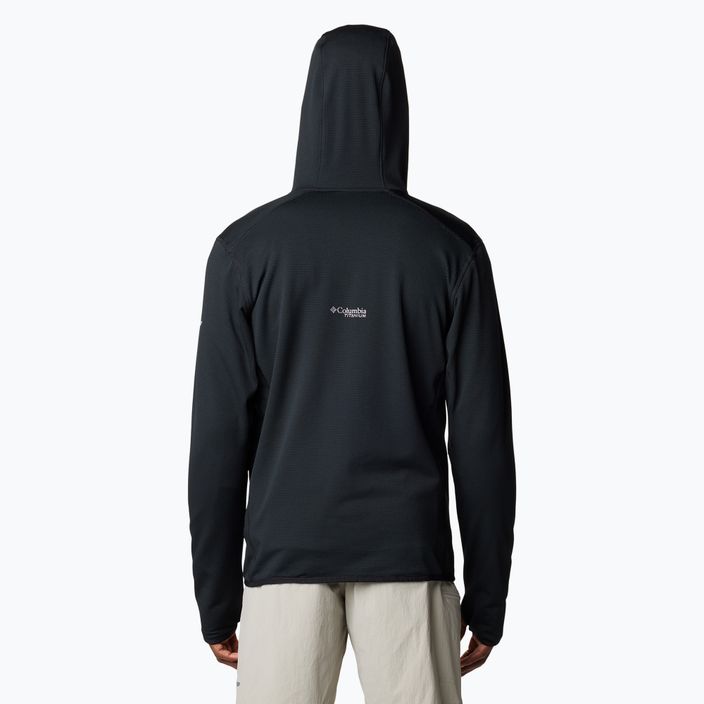 Men's Columbia Triple Canyon Grid fleece sweatshirt black/black 3