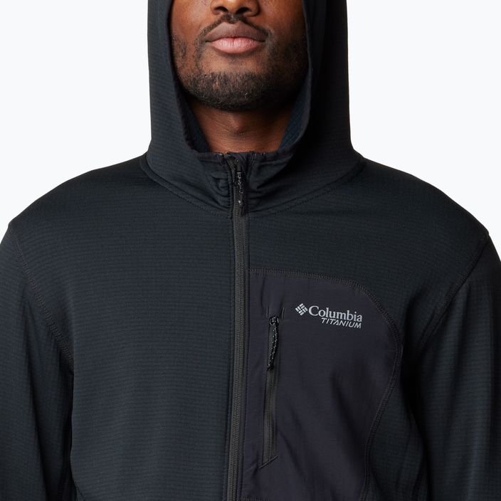Men's Columbia Triple Canyon Grid fleece sweatshirt black/black 6