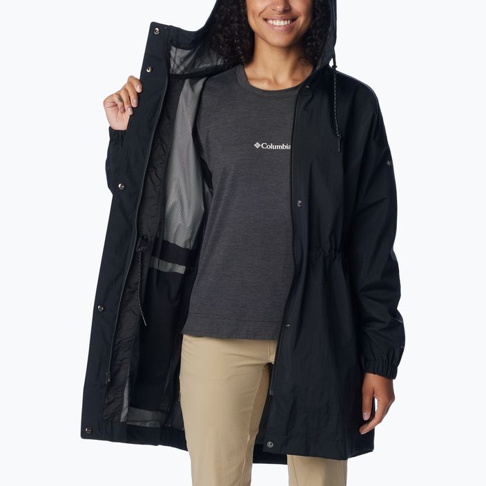 Women's Columbia Splash Side black crinkle raincoat 5