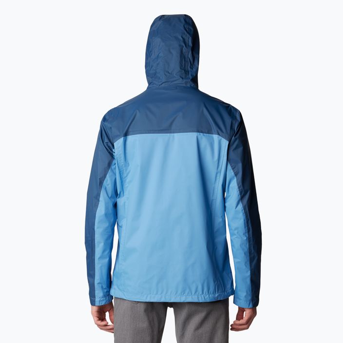 Columbia Pouring Adventure skyler/dark mountain men's rain jacket 3