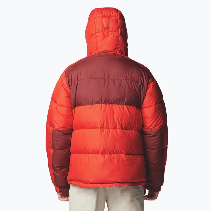 Men's Columbia Pike Lake II Hooded sail red/ spice down jacket 2