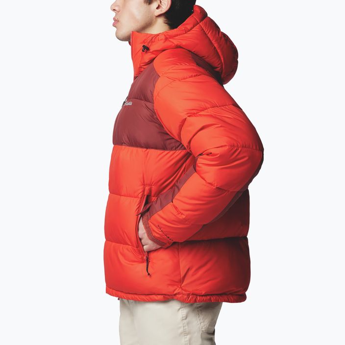 Men's Columbia Pike Lake II Hooded sail red/ spice down jacket 3