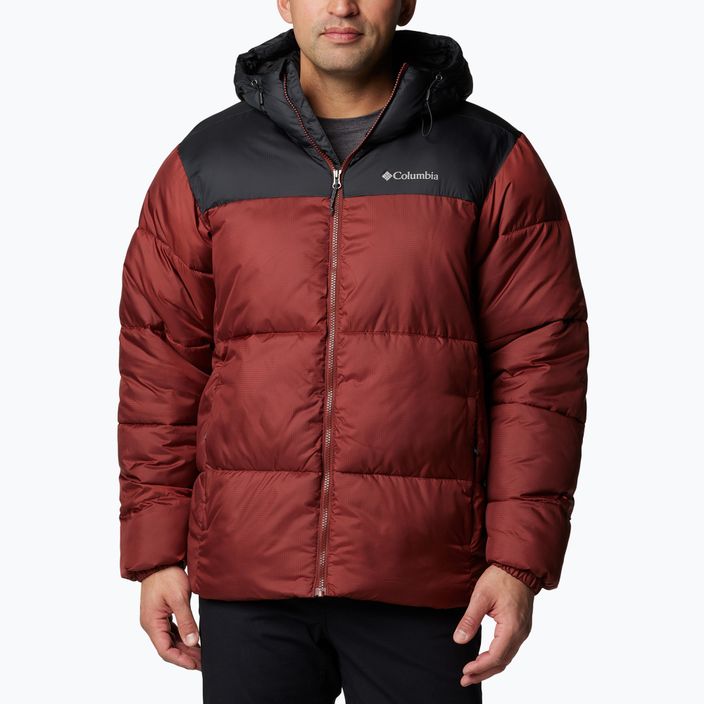 Men's Columbia Puffect II Hooded down jacket spice/ black