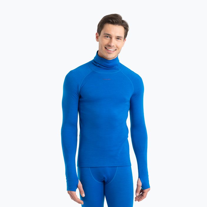 Men's Icebreaker Merino Roll Neck thermal sweatshirt lazurite